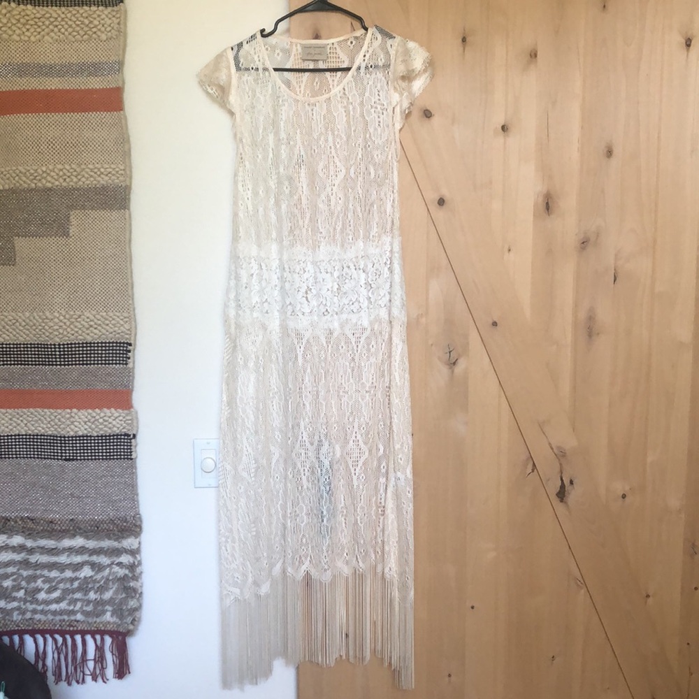 Free People Ivory (Off White) Lace Dress - Picture 5 of 15